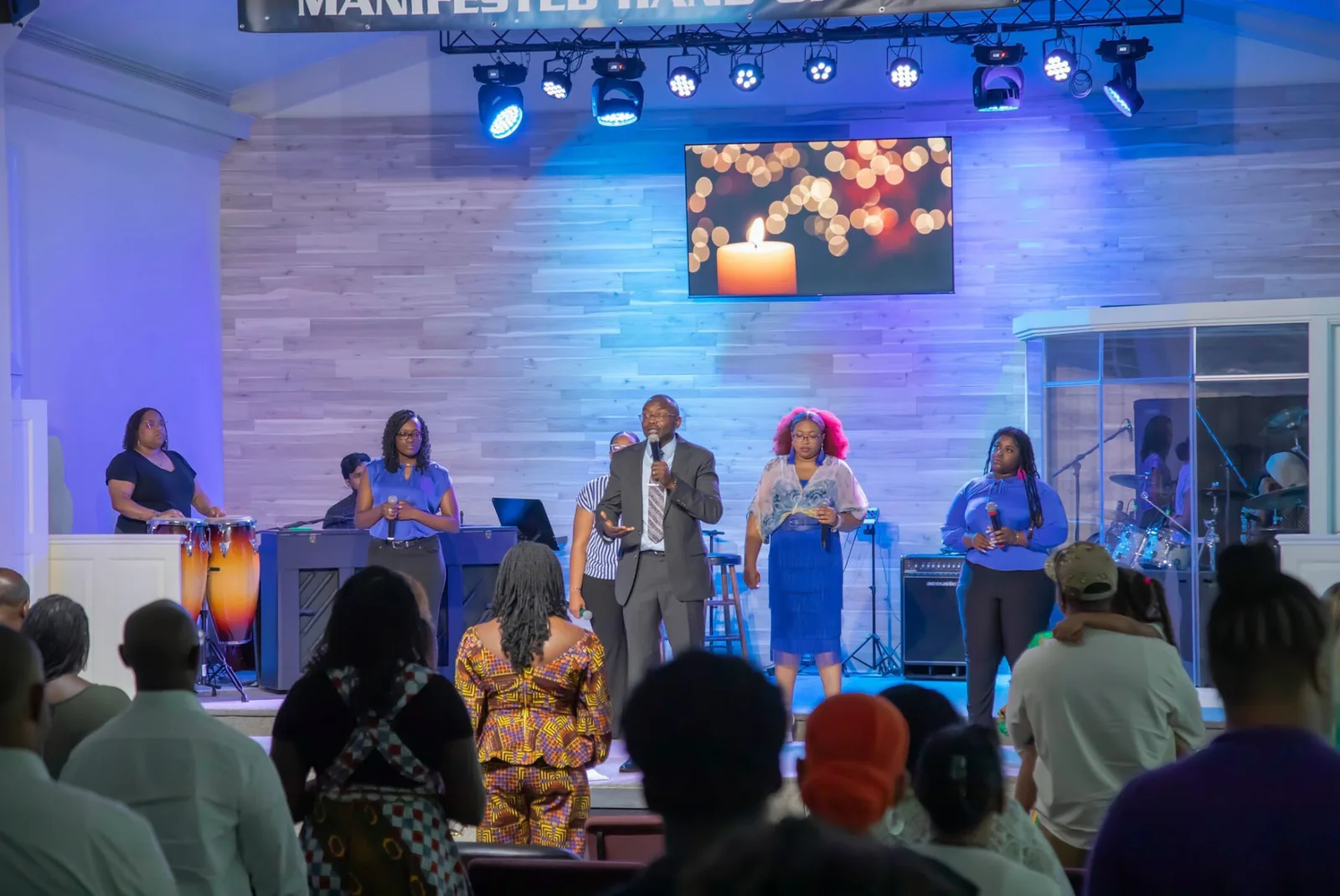 Living Destiny Church gathered for worship in Norfolk, Virginia