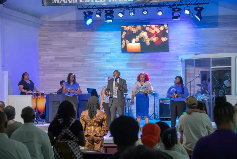 Living Destiny Church gathering